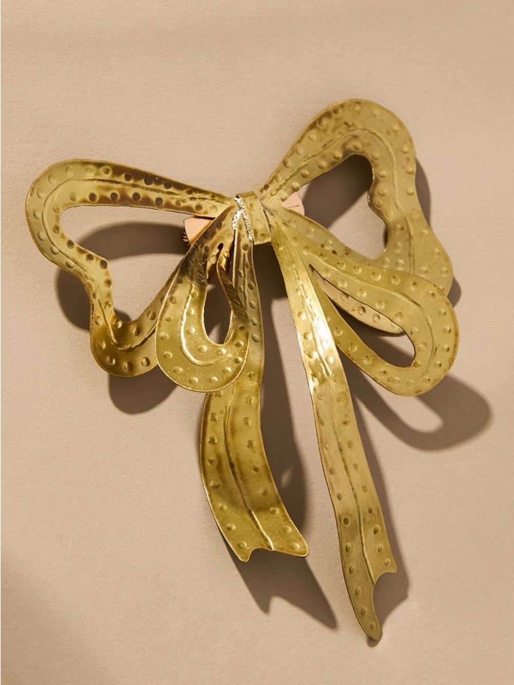 Anthropologie Metal Bow Brooch